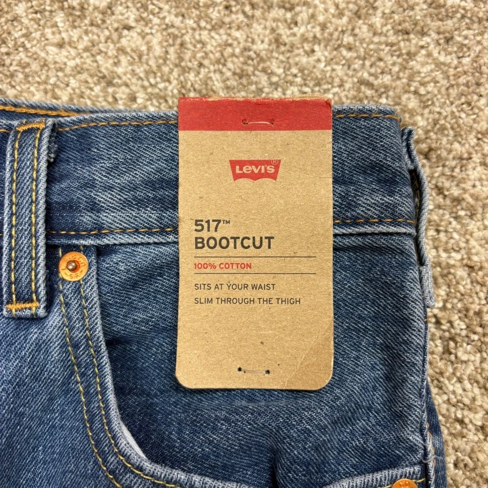 NEW Levis 517 Bootcut Jeans Mens 30x32 Blue Medium Wash Denim Western Cowboy